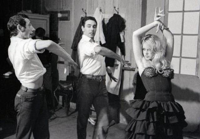 Brigitte Bardot learning flamenco for La Femme et le Pantin, 1959
