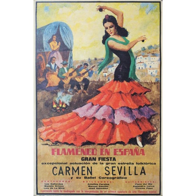A poster for Bizet's opera Carmen