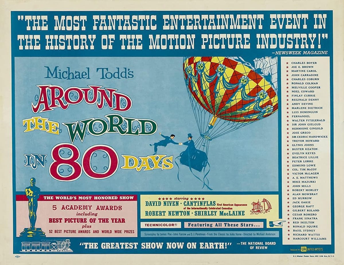 A poster for Around the World in 80 Days
