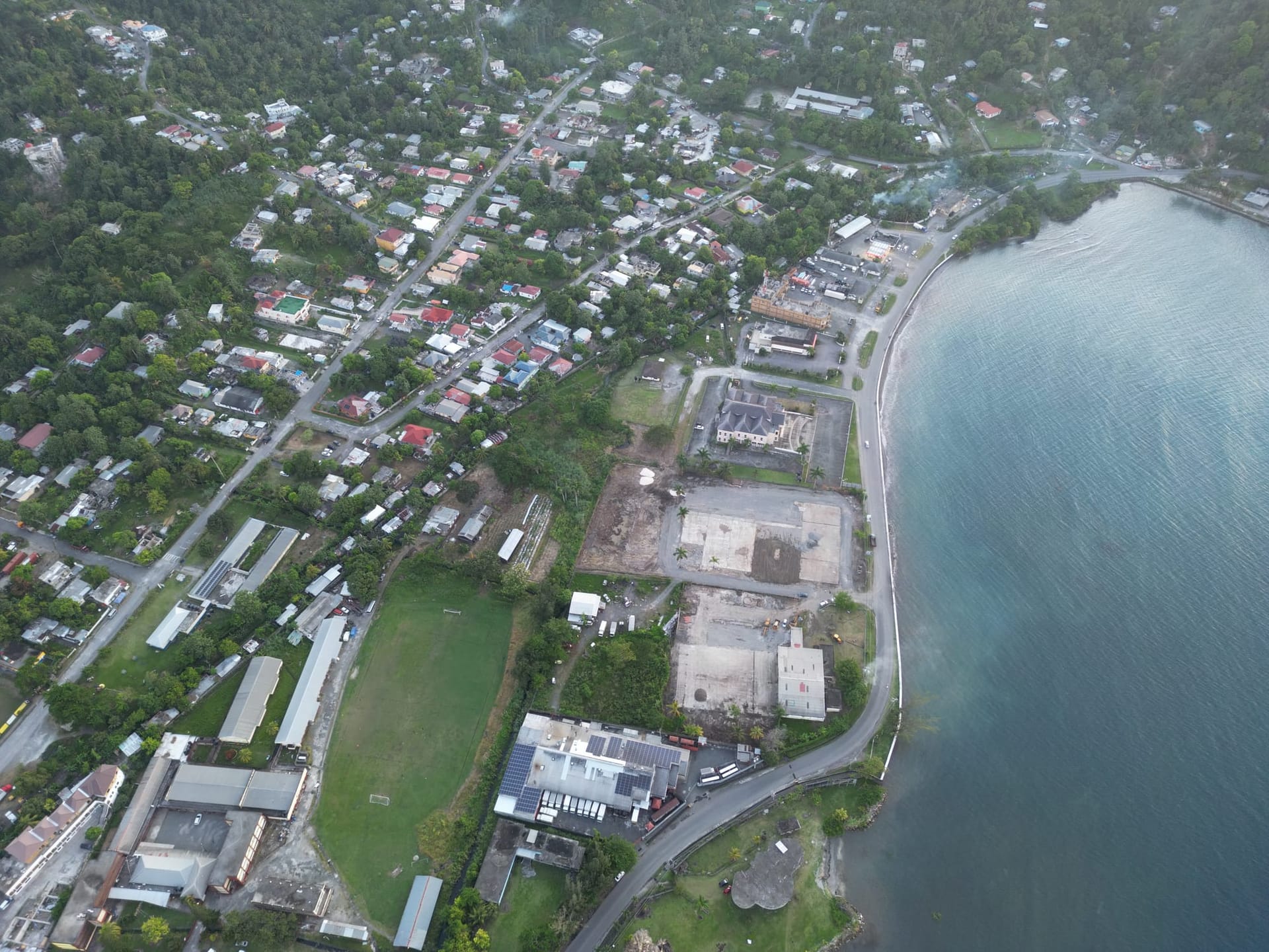 Aerial view of Boundbrook Harbour, Port Antonio, Jamaica