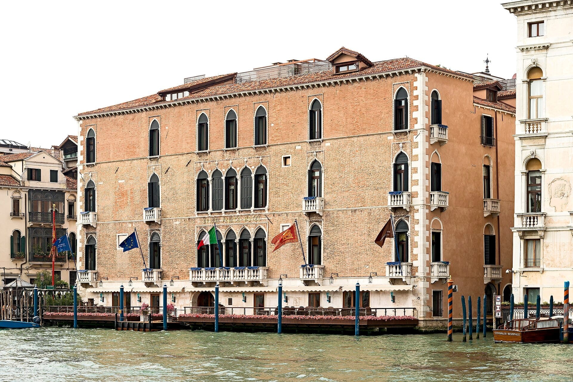 The Gritti Palace, a 15th-century palazzo on the Grand Canal in Venice