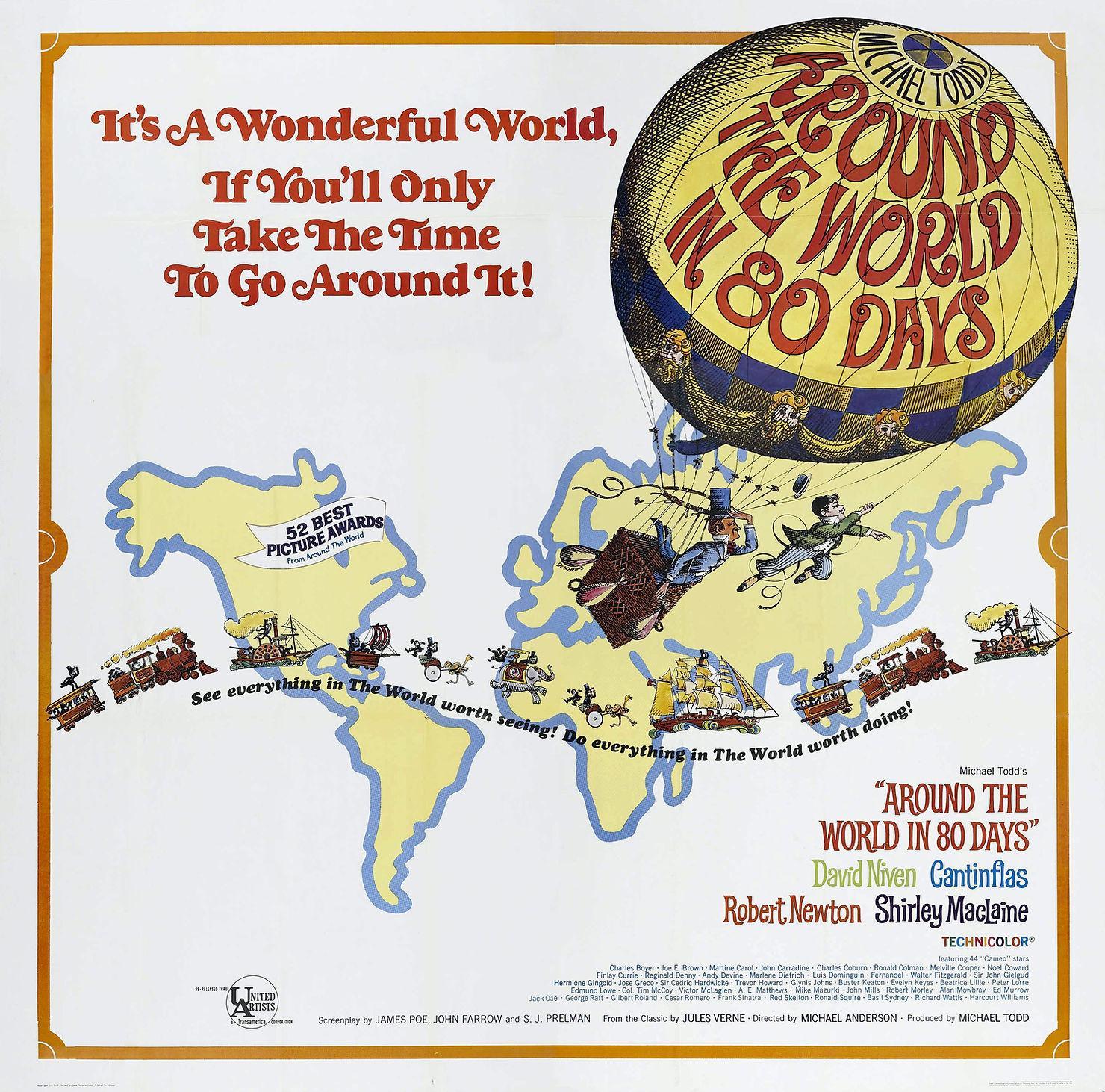 A still from the 1956 film Around the World in 80 Days