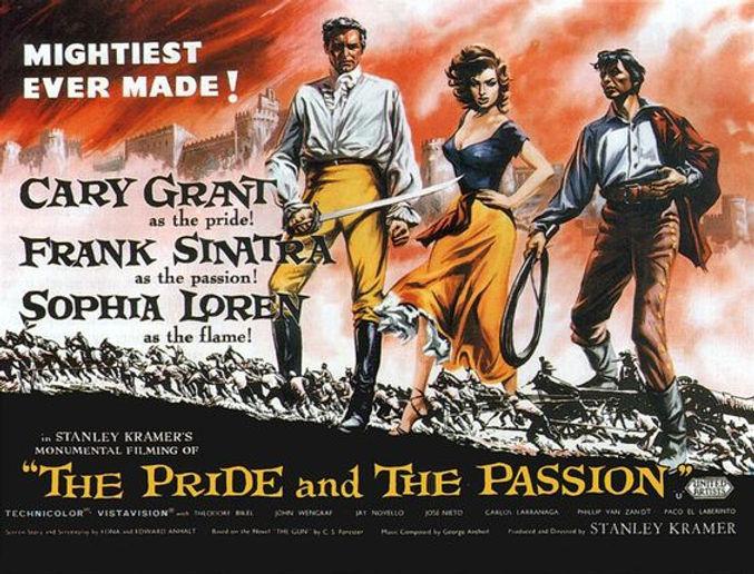 A still from the 1957 film The Pride and the Passion