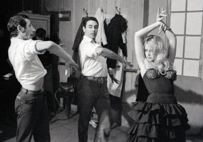 Brigitte Bardot learning flamenco for La Femme et le Pantin, 1959