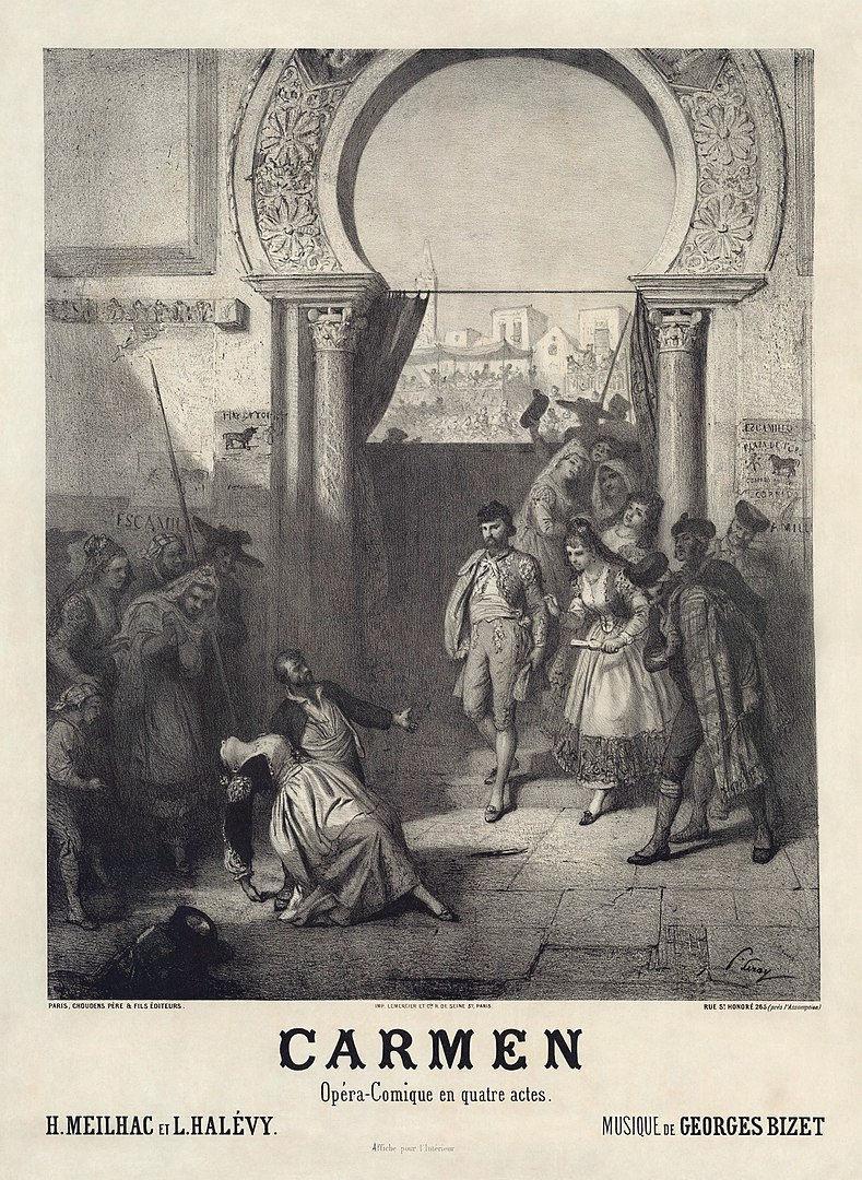 The original 1875 poster for Bizet's Carmen