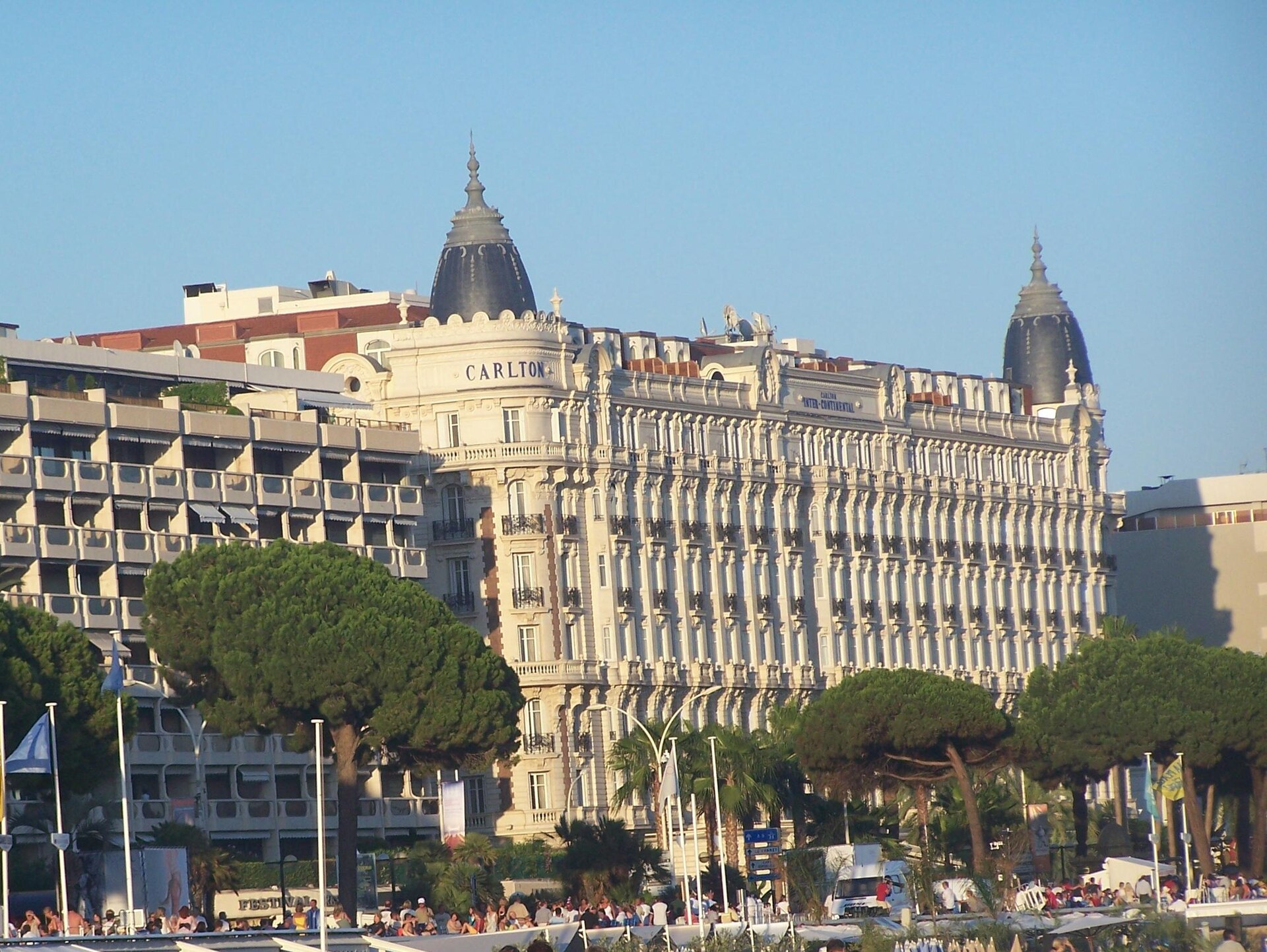 The Carlton hotel on the Boulevard de la Croisette, Cannes