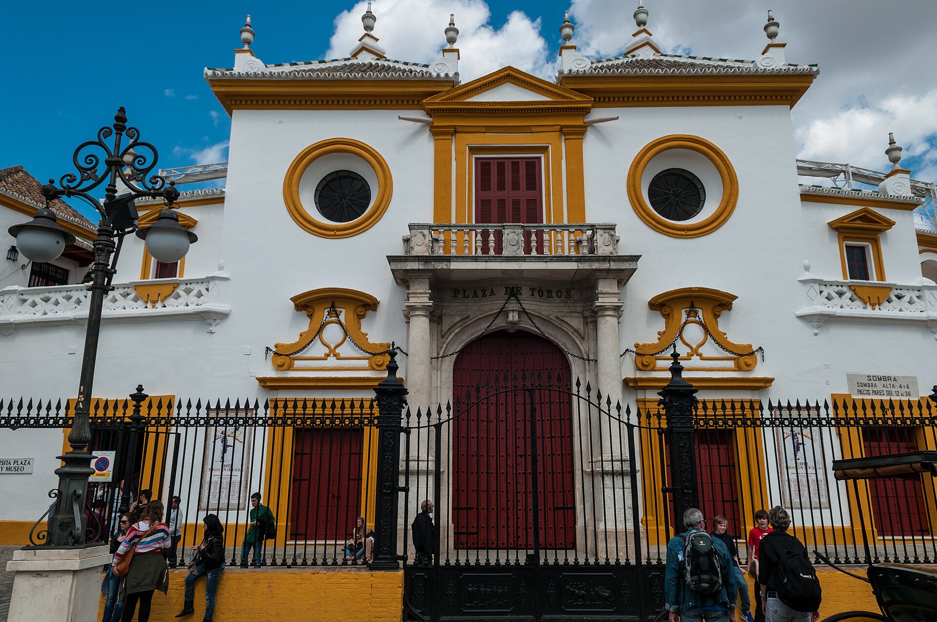 The Plaza de Toros de la Real Maestranza bullring in Seville